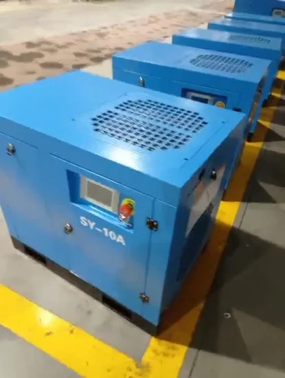 Compressore d'aria a vite a frequenza variabile ad alta pressione con taglio laser di alta qualità